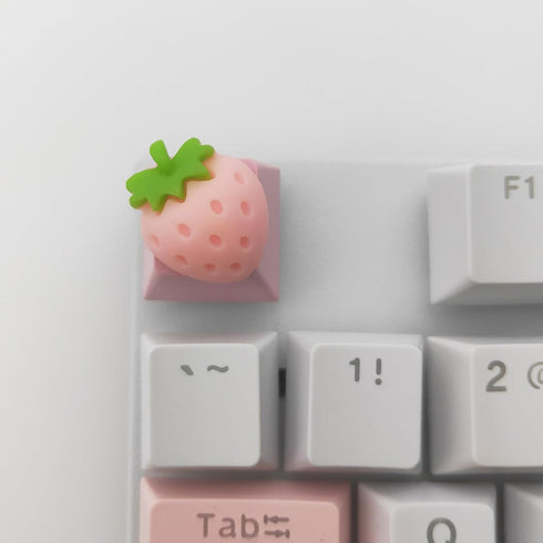 Personalized Cute Cartoon Transparent Keycap Handmade OEM Profile Keycap Base DIY Custom ESC Backlit Keycap for Mechanical Keyboard MX Switch (Str...