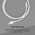 Belkin BoostCharge Flex Silicone USB-A to Lightning Cable (2M/6.6FT), MFi-Certified Charging Cable for iPhone Series with Cable Clip - White......