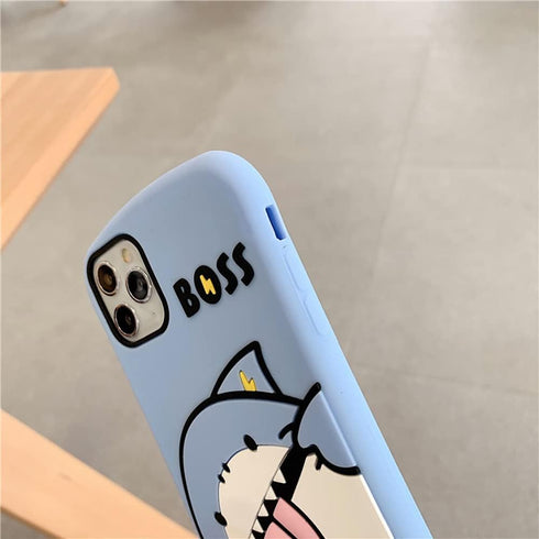 Shark Case for iPhone 14 Pro Max with Sling,for iPhone 14 Pro Max Case Funny Sharks,Blue Design Soft Bumper Protective Case Cover for iPhone 14 Pr...