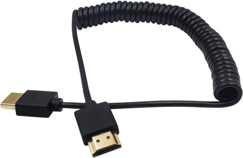Duttek 4K Coiled HDMI Cable 6FT/1.8M, HDMI Male to Male Extender Cable for 3D and 4K Ultra HD TV Stick...