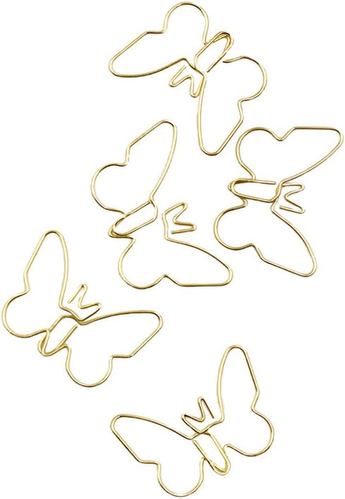 20 Pcs Butterfly Paperclip Bookmark Metal Art Clips Office Supplies Set Binder Folders Metal File Holder for Notebooks Scrapbooks File Organizer, ...