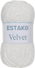 Estako Velvet Chenille Blanket amigurumi Yarn for Crocheting and Knitting Super Bulky 100 gr (132 yds) (1150 - Cream)...