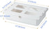 Poeland Under Desk Drawer Self-Stick Storage Organizer for Office Home School Large Size White...