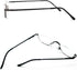 Half Frame Reading Glasses, Half Metal Moon Readers for Women Men 2 Pairs 1.00...