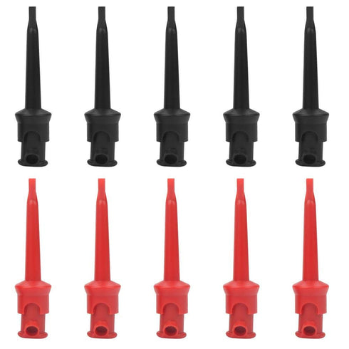 Hook Clip, 10pcs P5002 Hook Multimeter Test Hook Grabbers for Digital Multimeter/SMD IC D20 Cable Welding(Black&Red)...