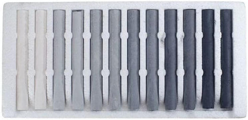 7623 Assorted Greys Compressed Charcoal Stick (Pack of 12)...