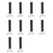 Adjustable Angle Connectors,Baluster Swivel Connectors with Screw for Installation of 1/2" Square Balusters balusters for staircase interior 10 Pa...