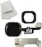 Home Button Key Flex Cable Assembly with Rubber Ring Replacment Part for Iphone 6 and 6 Plus (Black)...