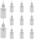 Hordion 12Pcs 1 Oz/ 30ml Transparent Precision Tip Applicator Bottle, 10ml Glue Applicator Bottles, Metal Needle Plastic Bottle, DIY Quilling Tool...