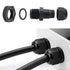 MAKERELE Outside Electrical Box Waterproof with Lock and Wall Bracket 5.9"3.9"2.8" (15010070mm) Hinged Cover Grey Plastic Clip Project ABS Plastic...