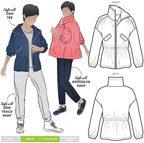 Style Arc Sewing Pattern - Austin Jacket (Sizes 10-22)...