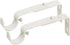 Ivilon Adjustable Brackets for Curtain Rods - for 1 or 1 1/8 Inch Rods. Set of 2 - Ivory...