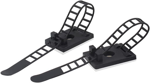 Cable Nylon Ties,Cable Classification Organizer Ties,Desktop Wire Self Adhesive Ties,20 Pieces Black Cable Ties...