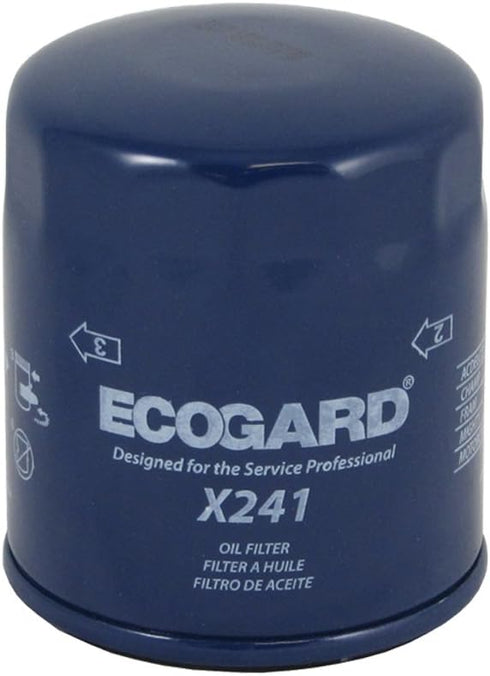 ECOGARD X241 Premium Spin-On Engine Oil Filter for Conventional Oil Fits Ford Focus 2.0L 2005-2018, Fusion 2.5L 2010-2020, Escape 2.0L 2013-2022, ...