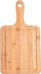 Bamboo Cutting Board,Meat Chopping Boards,Pizza Peel Paddle with Handle for Homemade Baking Pizza Bread Cake Fruit Vegetables (Large square -Board...