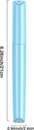 Travel Toothbrush Case Plastic Container Box Breathable Design with Air Hole More Toothbrush Tube for Home Daily Office Business Use (Light Blue)...