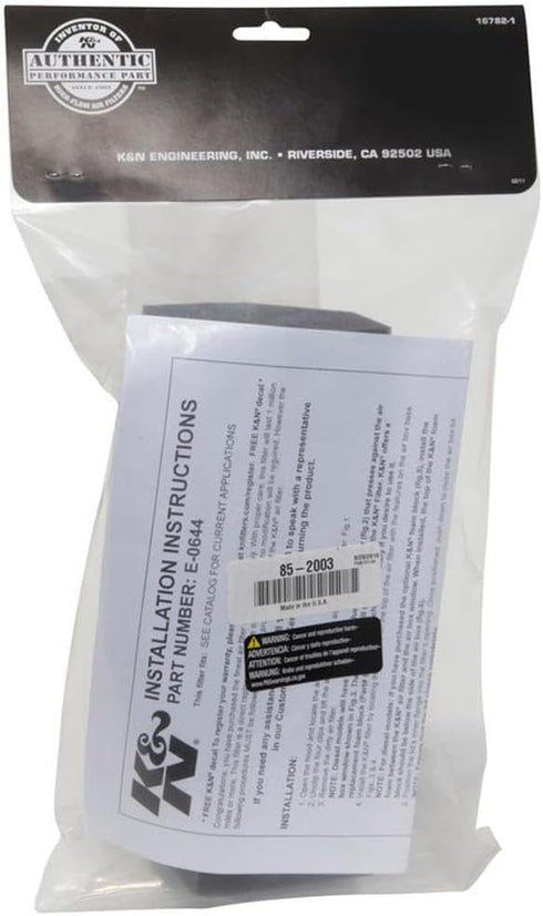 K&N 85-2003 Air Filter Foam Insert...