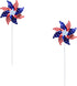 Wind Spinners, American Flag Patriotic Pinwheels, Party Decorations, Garden Wind Spinners, Independence Day, Memorial Day, Veterans Day, Outdoor D...