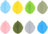 8pcs Knitting Needle Stoppers, Cute 8 Colors Leaf Knitting Needle End Caps Silicone Knitting Needle Tips Stoppers Knitting Needle Tip Covers Sewin...