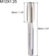 uxcell Metric Machine Tap Left Hand M12 Thread 1.25 Pitch H2 4 Flutes High Speed Steel Screw Thread Taps Tapping Tool...