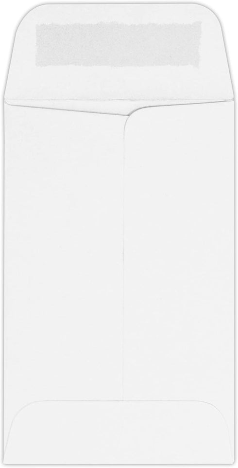LUXPaper #1 Coin Envelopes | 2 1/4" x 3 1/2" | Bright White | 24lb. Text | 250 Qty...
