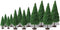 Model Cedar Trees 12PCS Train Scenery Landscape Pine Miniature Diorama Trees Mixed Model for Road Architecture Building DIY Decoration Gift (12)...