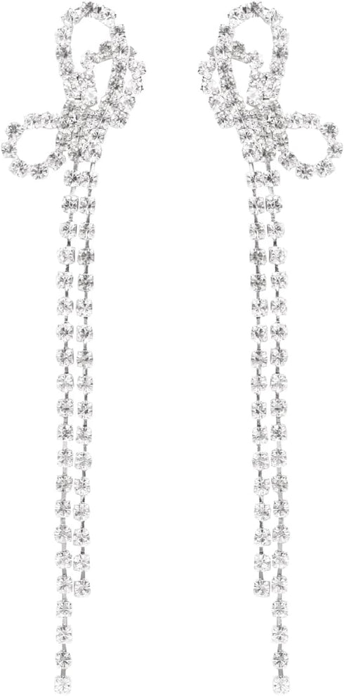 bow earrings crystal earrings rhinestone bow earrings crystal bow earrings...