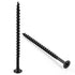 #8 x 2-3/4" Wood Screw Black Phosphate Coated Stainless Flat Truss Head Fast Self Tapping Drywall Screws, Coarse Thread, Phillips Drive, 50 PCS...