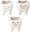 Ceramic Planter Ceramic Planter 2pcs Ceramic Tooth Planter Mini Porcelain Succulents Flower Pot Cute Pen Pencil Holder for Office Home Desk Decor ...