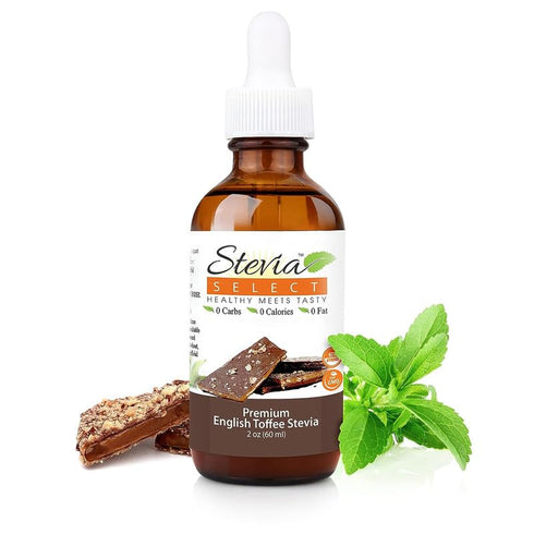 Stevia Select Stevia Drops-English Toffee Stevia Flavor 2 oz Stevia Liquid...
