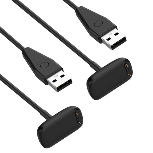 Charger for Fitbit Charge 5 / Charge 6, USB Charging Cable with Reset Button for Charge 5 & Luxe (2-Pack, 3.3ft & 1.6ft) (with Reset Button)...