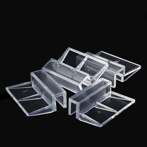 6 Pieces Acrylic Transparent Fish Tank Glass Cover Clip Glass Cover Support Holders Lid Support Holder for Rimless Aquarium Fish Tank (6 mm)...