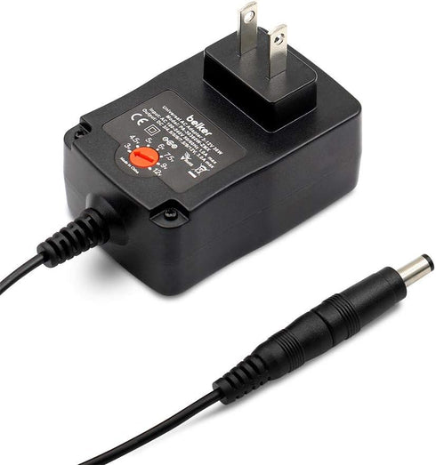 Belker 36W Universal 3V 4.5V 5V 6V 7.5V 9V 12V AC DC Adapter Power Supply for LCD LED Light Strip Router HUB Speaker Smart Phone TV Box 1A 1.5A 2A...