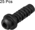 uxcell 25pcs 4mm Inner Dia PVC Strain Relief Cord Boot Protector Power Tool Hose Black...