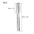 uxcell Metric Machine Tap Left Hand M12 Thread 1.75 Pitch H2 4 Flutes High Speed Steel Screw Thread Taps Tapping Tool...