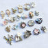 Chenkou Craft Random 20pcs Wholesale Lots Mix Alloy Resin Rhinestone Flowers Pendants Charms Beads Bracelet Necklace Jewelry Findings...
