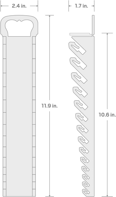 TEKTON 14-Tool Stubby Combination Wrench Holder (Red) | OWP21214 | Made in USA...