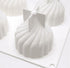 Spiral Castle Shape Silicone Molds Cake Decorating Tools Bakeware French Dessert Mousse Cake Mold Baking Cupcake Silicone Mousse Mold - 6 Cavities...