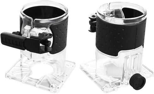 Wooden Router Base 2PCS Woodworking Trimming Base Transparent Shell Milling Machine Base Electric Trimmer Machine Base Power Tool Accessories...