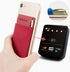 Sinjimoru Secure Card Holder for Back of Phone, Stretchy Fabric Cell Phone Wallet Stick On Credit Card Case for iPhone & Android. Sinji Pouch Flap...