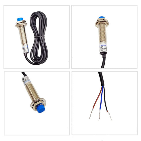Inductive Proximity Sensor M12 LJ12A3-4-Z/BX Normally Open Detection Approach Switch 4mm NPN NO 3 Wire DC 6V-36V (4 Pack)...
