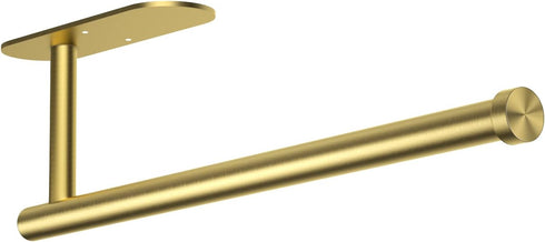 Paper Towel Holder, Self Adhesive or Screw Mounting, Gold Paper Towel Holder Wall Mount, SUS304 Stainless Steel Paper Towel Holder Under Cabinet f...