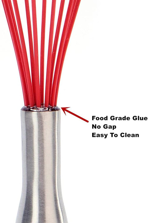 Jillmo Whisk, Good Handles Silicone Whisk 11.5inch...