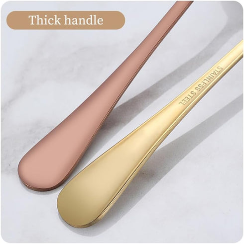 Gold Silverware Set - Portable Stainless Steel Utensils Set with Case Reusable Flatware Set For Camping Travel 7Pcs Include Chopsticks Knife Fork ...