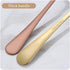 Gold Silverware Set - Portable Stainless Steel Utensils Set with Case Reusable Flatware Set For Camping Travel 7Pcs Include Chopsticks Knife Fork ...