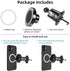 SASHWA Wireless Car Vent Mount, 15W Magnetic Charger for iPhone 15/14/13/12 and Android, Superstrong Grip, 360° Rotation, Fast Charging Cable Incl...