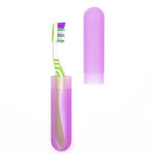 4 Pieces Portable Plastic Toothbrush Case Container Storage for Travel...