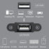 Guo USB Charging Extension Cable Male to Dual Female, USB 2.0 Charging Port 1 to 2 Panel Mount with Screw Hole, Used for Furniture/Mobile Phones/P...