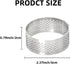 10 Pcs 2.37 Inch 304Stainless Steel Tart Ring, Heat-Resistant Perforated Cake Mousse Ring, Round Ring Baking doughnut tools (6cm)...