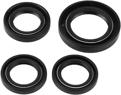 Gy6 Oil Crankshaft Seal,GY6 Oil Seal,4 Pcs Engine Oil Seal Kit Engine Crankshaft Gear Crank Case Oil Seal Rubber for GY6 125cc 150cc 152 157QMJ Hr...
